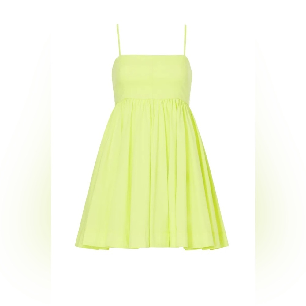 NWOT Likely Elisia Yellow Green Sleeveless Mini Dress Size 6